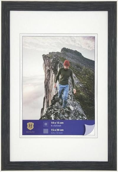Fotolijst - Henzo - Edge - Fotomaat 15x20 cm - Donkergrijs
