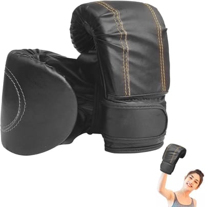 Bokszak Handschoenen - Kickboks Handschoenen - Sport Training - Meerlaagse Voering - 24x16x8 cm - Rood Zwart