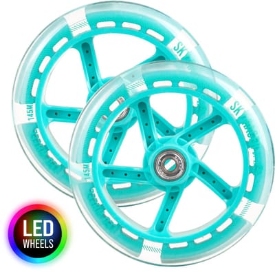 Apollo City Scooter Vervangingswielenset 145mm Pro Wheels - ABEC 7 Lagers, Scooterwiel vervangende wielen geschikt voor Apollo City Scooters