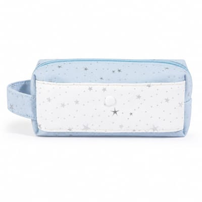 VHV-Esthetisch Etui met Grote Capaciteit - School Etui voor Studenten - Multifunctionele Pennenzak met Handvat - Grote Opbergtas voor Schrijfwaren - Blauw