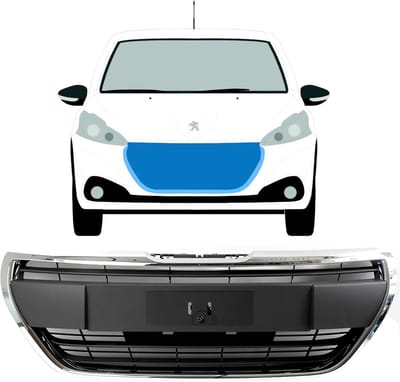 Grill voor Peugeot 208 2015-2019 ACTIVE / Set
