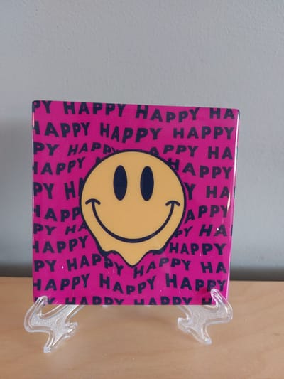 Tegeltje Smiley happy