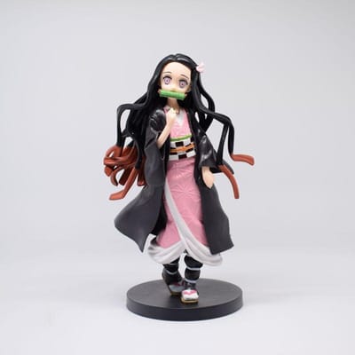 18CM Anime Demon Slayer Kamado Nezuko Collectie Staand Model Speelgoed Cadeau Collectie Voor Kinderen PVC Actie Model Hoge Kwaliteit No box black