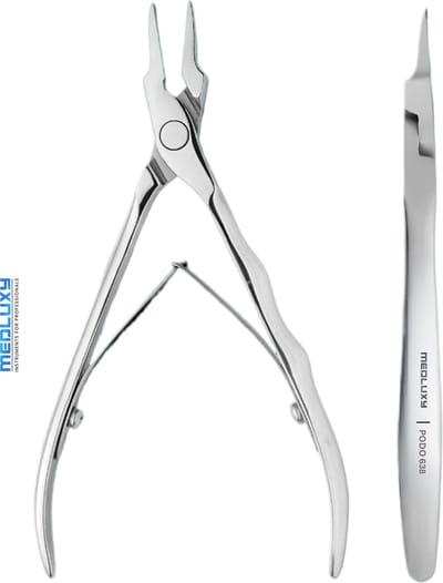 Medluxy - Nageltang Hoektang - 13 cm - 15 mm - ingegroeide nagels , nagelhoekjes - PODO-638 [podologietang - podology nail nipper - nagelnipper - nagelknipper professioneel
