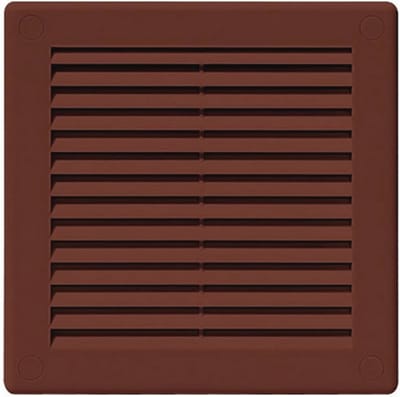 Ventilatie Grille Cover 150 x 150mm - Bruin ABS Kunststof