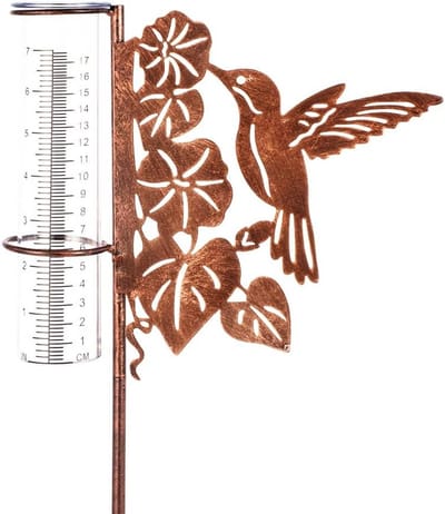 Hoge Regenmeter Tuin met Kolibrie Decoratie | Vorstbestendig & Duurzame Maatbeker