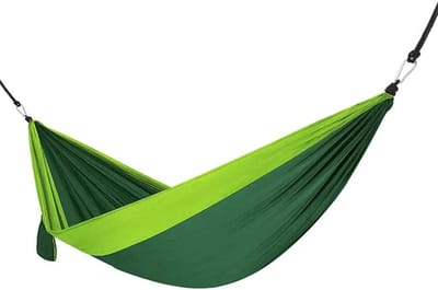 Hangmat - Reis hangmat - Buiten ontspannen - Anti-rollover ontwerp - 290 x 180 cm - Groen