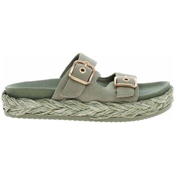 Tamaris Slippers groen Leer - Maat 36