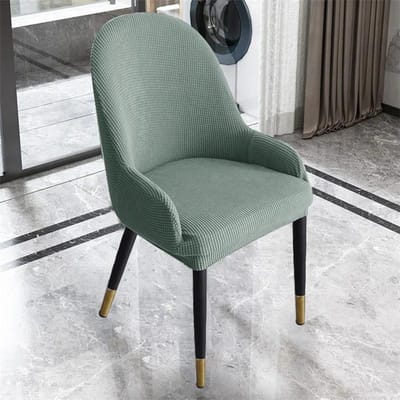 1/2/4/6 stuks effen kleur polarfleece halve cirkel fauteuilhoezen stretch eetstoelhoes zithoes beschermer voor woonkamer 1Pc