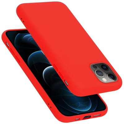 Cadorabo Hoesje geschikt voor Apple iPhone 13 MINI in LIQUID ROOD - Beschermhoes gemaakt van flexibel TPU silicone Case Cover