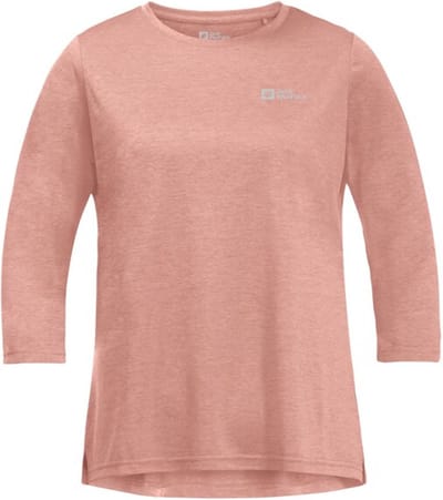 Jack Wolfskin Crosstrail 3/4 T Women - Outdoorshirt - Dames - 3/4 Mouw - Rose Dawn - Maat M
