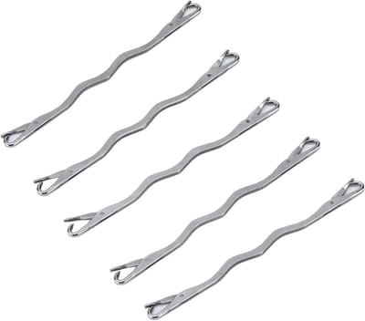 Set van 5 Reparatienaalden voor Haken en Leer, RVS Handnaalden voor Handmatig Stikken en Breien, Multifunctionele Naaigerei met Dubbele Punt