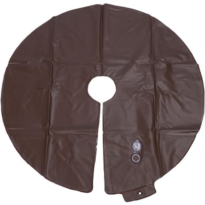 Anneau d'arrosage d'arbre PVC 15 gallons 35,4 pouces Système d'irrigation goutte à goutte Poche d'eau Sac d'arrosage rond café