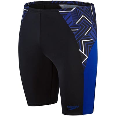 Speedo Heren zwemshort met geometrisch patroon (Zwart)