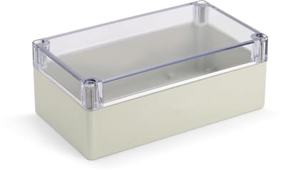Modulaire behuizing voor printplaten - ABS kunststof, IP 65, transparant deksel, multifunctioneel, 158 x 90 x 60 mm
