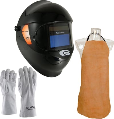Lashelm set met Climax 420 - Inclusief Lasschort, Lashandschoenen en laskap - Laskleding - Complete Set