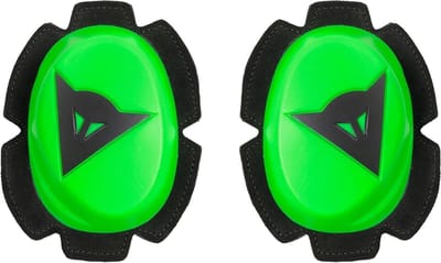 Kniebeschermers Motor - Motorschuivers - Circuit Rijden - Polyurethaan Materiaal - N.v.t. - Groen Fluo/Zwart