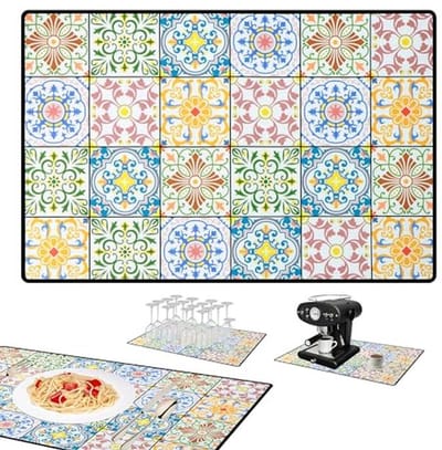 Onderlegmat 40 x 60 cm voor Koffiezetapparaat - Antislip Afdruipmat, Droogmat en Serviesmat