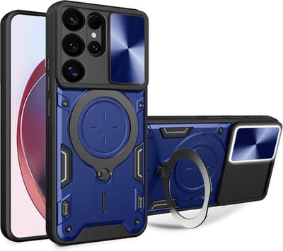 Hoesje geschikt voor Samsung Galaxy S25 Ultra - Techsuit CamGuard Pro Back Cover - Blauw
