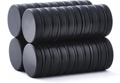 Brute Strength - Super sterke magneten - Rond - 25 x 5 mm - 40 Stuks - Zwarte magneten - Neodymium magneet sterk - Magneten koelkast - Whiteboard magneten - Kleine magneetjes - Mini magneetjes - Platte magneet - Koelkast magneten