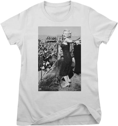 Marilyn Monroe Dames Crowd Stopper Photo Girly T-shirt RD-5-MM003-DTG