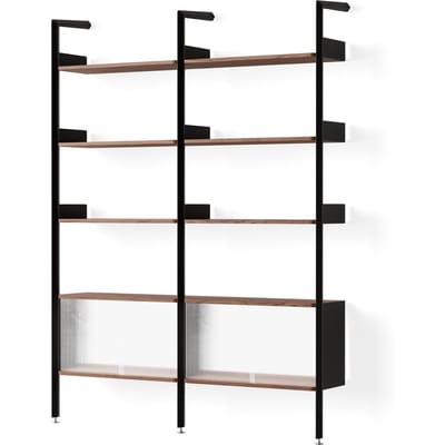 &Tradition Rombe-rekken met kastopstelling configuratie E (IF3 & IF6) - Antraciet/Walnoot