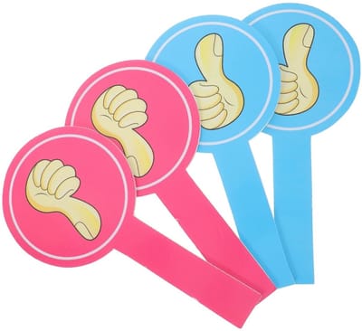 Dailygoods - Innovra - Dailygoods - Dailygoody - Classroom Mood Paddle - Thumbs High Board - Praktisch voor Docenten - 30x15cm - Stemmen en Evalueren - Geschikt voor Onderwijs - Kle
