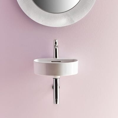 LAUFEN Val hand wash basin 40 x 42.5 cm with 1 tap hole, with overflow H8112810001041