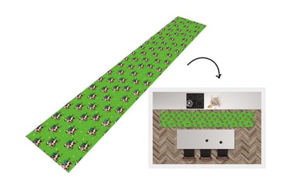 Keukenloper - Loper keuken - Koe - Vleugels - Patronen - Kind - 300x50 cm - Keukenloper vinyl
