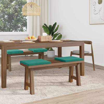 vidaXL - Bankkussen - 4 - st - fluweel - Turquoise - Diepte - 35 - cm