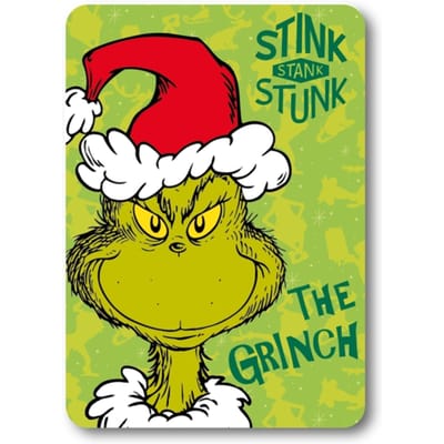 The Grinch Stink Christmas Fleece deken 100 x 140 cm