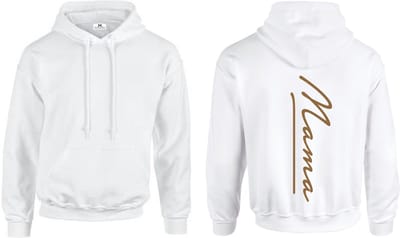 Moederdag cadeau - Mama hoodie - Wit - Maat S