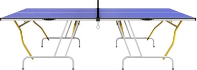 Tafeltennistafel Bundel - Pingpongtafel voor binnen & buiten - Speeltoestel - Inclusief Batjes + Balletjes + Net - Inklapbaar - Verrijdbaar - 274x152x76cm - Blauw