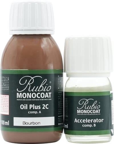 Rubio Monocoat Oil Plus 2C - Ecologische Houtolie in 1 Laag voor Binnenshuis - Bourbon, 130 ml (5 m²)