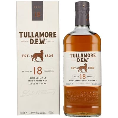 Tullamore Dew Tullamore D.E.W. 18 Years Old Single Malt Irish Whiskey 41,3% Vol. 0,7l in geschenkverpakking