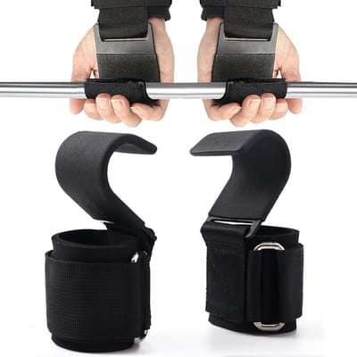 Gewichtheffen polshaakriemen en hefhaken voor optimale grip en ondersteuning