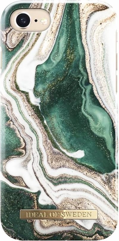 iDeal of Sweden iPhone SE2 (2020) & iPhone 8 Backcover hoesje - Golden Jade Marble