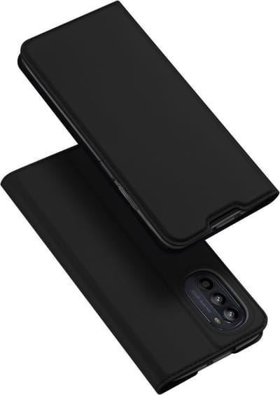 Dux Ducis - Slim bookcase hoes - Geschikt voor Motorola Moto G52 - Zwart