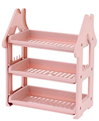 Multi-storey kitchen small house shelf vanity toilet storage rack bathroom bathroom bedroom desktop organizer - ShopVlot