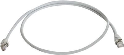 Telegärtner 100009116 RJ45 Netwerkkabel, patchkabel CAT 6A S/FTP 50.00 m Grijs Vlambestendig, Snagless, Vlambestendig,