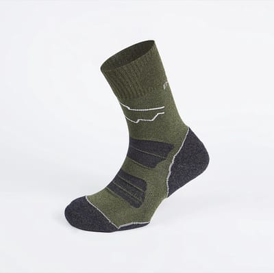 Enforma Kilimanjaro Wandelsokken – Trekking Sportsokken – Merinowol & Zijde – Thermoregulatie – Groen – S (36-38) – Naadloos & Ademend