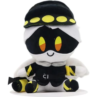 Nieuwste 25CM MOORDDRONES Pluche Speelgoed Schattige N Pluche Pop Cartoon Animatie Pluche Figuur Poppen Zacht Cadeau Speelgoed voor Kind Jongen Kerst Speelgoed black