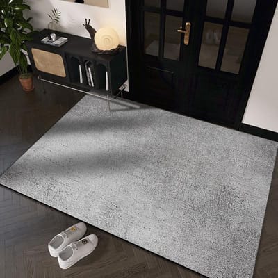 Tapis de porte simple en graphite sale et résistant à l'usure, tapis de sol en soie épaissi pour porte d'entrée, peut être coupé en tapis de sol pour la porte d'entrée. 40 * 60CM silk ring