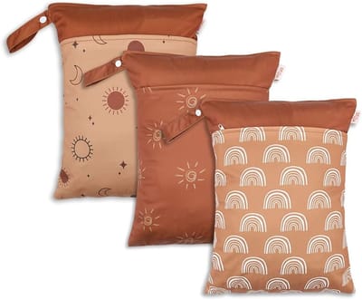 3x Grote Waterdichte Luiertas voor Baby - Herbruikbaar en Draagbaar - Perfect voor Kinderwagen en Reizen