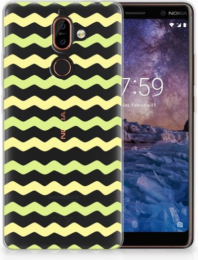 Nokia 7 Plus TPU bumper Waves Yellow
