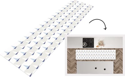 Keukenloper - Loper keuken - Patronen - Boot - Zee - 200x50 cm - Keukenloper vinyl