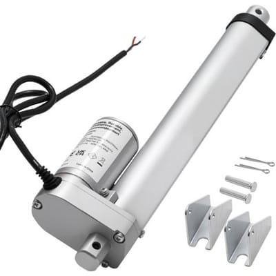 VEVOR 12V lineaire aandrijving, 203,2 mm lineaire motor met 15 mm/s, 1000 N lineaire actuator, lineaire actuatoren met IP54-bescherming en montagebeugel voor in hoogte verstelbare bureaus, fauteuils, raamdeuropeners