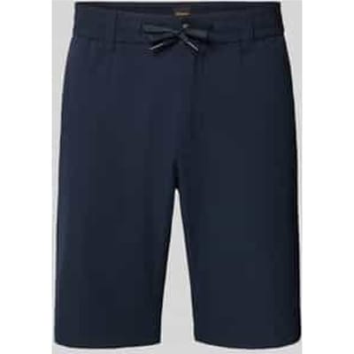 tapered fit bermuda met trekkoord model 'CHINO'