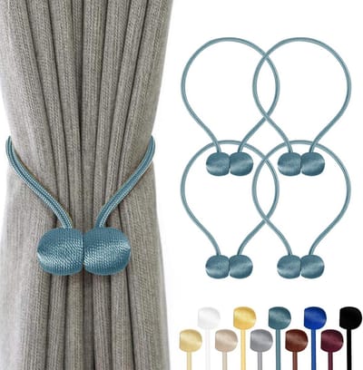 Magnetische Gordijnhouders met Sterke Klemsluiting | Universeel & Decoratief