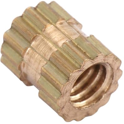 Dailygoods- Inbouwmoeren Assortimentset - Messing - 100 Stuks - M2,5 x 3 x 3,5 - Hittebestendig - Duurzaam - Bestand tegen slijtage - Schroefmoeren